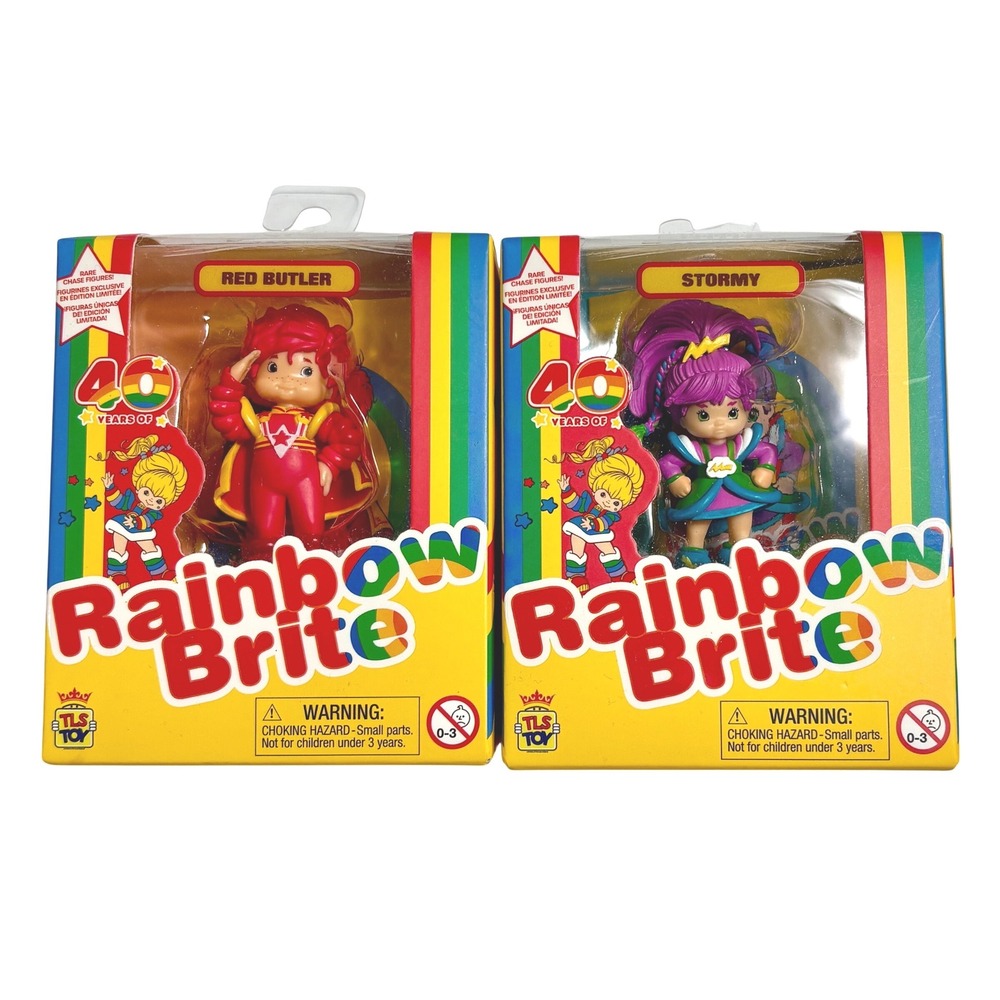 RED BUTLER & STORMY Rainbow Brite 40th Anniversary 2.5" Mini Figures
